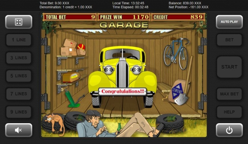 garage slot machine